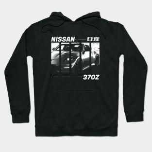 NISSAN 370Z Black 'N White 3 (Black Version) Hoodie